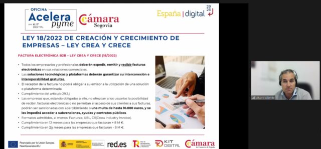 Webinar "Alcance de la Factura Electrónica según la Ley Crea y Crece"