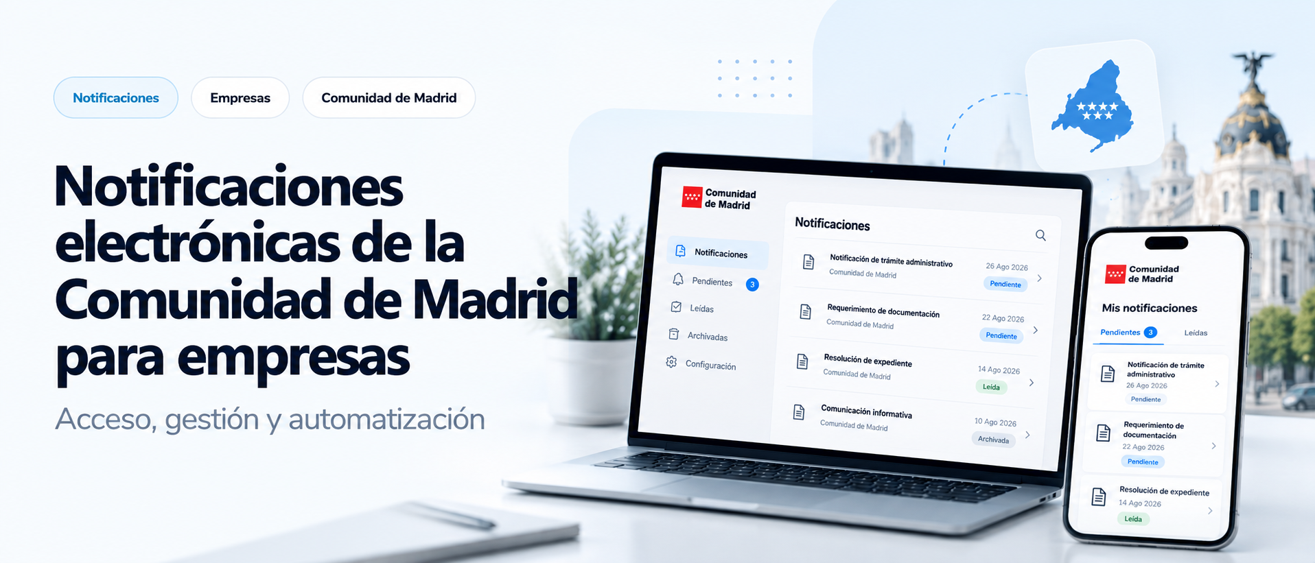 Notificaciones Electrónicas de la Comunidad de Madrid